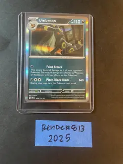 Umbreon Prismatic Evolutions Holo Rare Pokemon TCG 059/131 Scarlet & Violet - Image 1