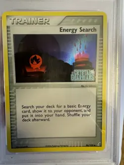 2006 Pokemon Energy Search Reverse Holo EX Crystal Guardians 86/100 PSA 9 Mint! - Image 3
