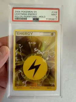 2006 Pokemon Lightning Energy Holo Rare EX Holon Phantoms 108/110 - PSA 9 Mint! - Image 1