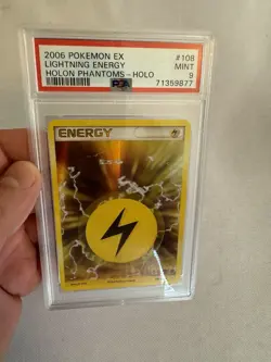 2006 Pokemon Lightning Energy Holo Rare EX Holon Phantoms 108/110 - PSA 9 Mint! - Image 2