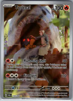 Torkoal 172/167 SV06: Twilight Masquerade - Pokemon Card - NM - Image 1