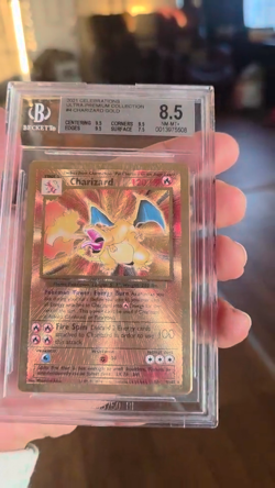 Charizard (Celebrations Metal Card) 004/102 Gold Pokemon BGS 8.5 - Image 2
