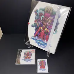 LOT OF 3 PHANTASY STAR ONLINE CD SEGA DREAMCAST TRADING CARDS CD PACK + BINDER! - Image 1
