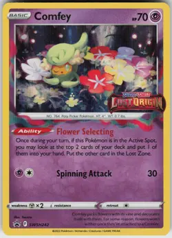 Played Holo Comfey - (Prerelease) SWSH242 Promo SWSH: Sword & Shield Promo Cards - Image 1