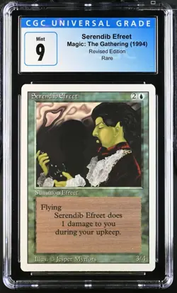 MTG Revised Serendib Efreet CGC 9 Mint (9.0) Magic The Gathering RARE - Image 1