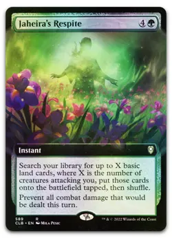 Jaheira's Respite (Extended Art) #589 (Foil) (NM) Baldur's Gate CLB Magic MTG - Image 1
