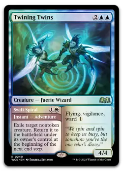 Twining Twins #240 (Foil) (NM) Wilds of Eldraine WOE Magic MTG - Image 1