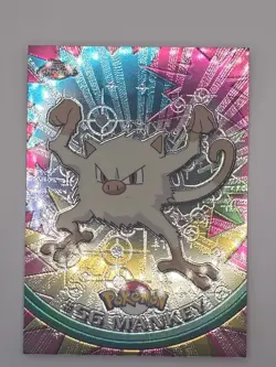 Pokemon Card - 2000 Topps Chrome Series 1 Mankey #56 Holo Foil - Image 1