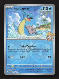 Misty's Lapras 050/182 Common Destined Rivals Pokemon Reverse Holo Near Mint - Image 1