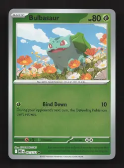 Bulbasaur 001/132 Common Mega Evolution Pokemon Reverse Holo Near Mint - Image 1