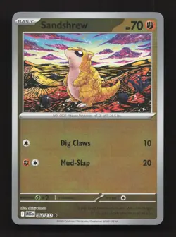 Sandshrew 068/132 Common Mega Evolution Pokemon Reverse Holo Near Mint - Image 1