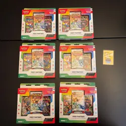 Pokemon TCG First Partner Illustration Collection Series 1 New Sealed (Lot of 6) - Image 1