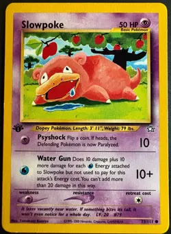 2000 Pokemon Neo Genesis - Slowpoke #73 1st Edition - Image 1