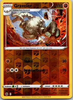Graveler 068/159 - Crown Zenith Uncommon Pokemon TCG NM Reverse Holofoil - Image 1