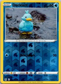 Ducklett 046/196 - SWSH11: Lost Origin Pokemon Common NM Reverse Holo - Image 1