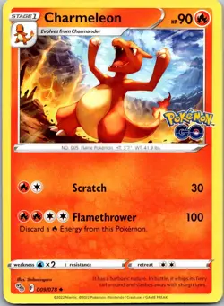 Charmeleon 009/078 - Pokemon GO Pokemon NM - Image 1