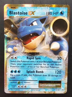Blastoise EX - 21/108 - XY Evolutions Ultra Rare Holo Pokemon TCG 2016 - NM - Image 1