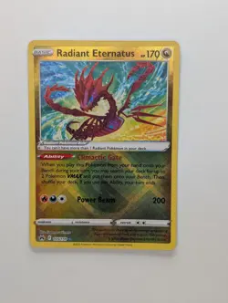 Radiant Eternatus 105/159 SWSH Crown Zenith Radiant Rare Pokemon NM - Image 1