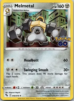 Melmetal 046/078 - Pokemon GO Pokemon TCG NM Holofoil - Image 1