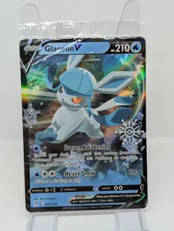 Sealed Pokemon Glaceon V 040/203 - Snowflake Stamp - Promo - Near Mint SEALED - Image 1