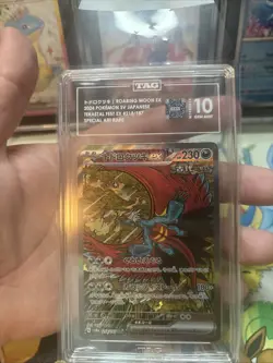 Pokemon Terastal Festival Roaring Moon EX 218/187 Special Art Rare TAG 10 - Image 4