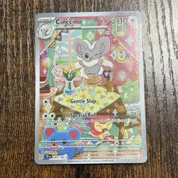 Pokemon TCG Cinccino SV-Temporal Forces 183/162 Illustration Rare Mint Condition - Image 1