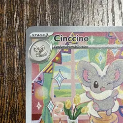 Pokemon TCG Cinccino SV-Temporal Forces 183/162 Illustration Rare Mint Condition - Image 2