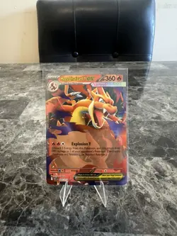 Pokemon Mega Charizard Y EX Full Art Holo ASC 022/217 Rare Stage 2 360 HP - Image 1