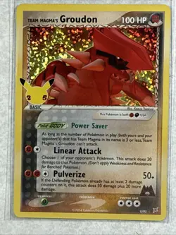 Pokemon Groudon Holo Rare Call of Legends 9/95 100 HP English - Image 4