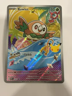 Rowlet - 043 043 Holo Promo ME: Mega Evolution Promo Pokemon Near Mint - Image 1