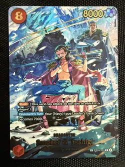 Smoker And Tashigi EB04-003 Alt Art SP One Piece TCG OP15 English - Image 1