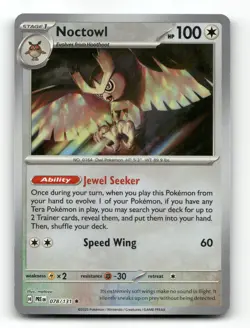 Noctowl 078/131 Pokeball Holo - Prismatic Evolutions - Pokemon Card NM/M - Image 1