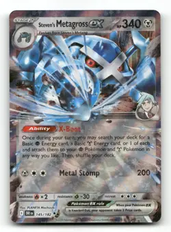 Steven's Metagross ex 145/182 - Destined Rivals - Pokemon Card NM/M - Image 1