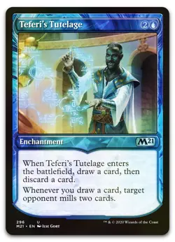 Teferi's Tutelage (Showcase) #296 (Foil) (NM) Core Set 2021 M21 Magic MTG - Image 1