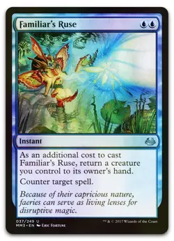 Familiar's Ruse #37 (Foil) (NM) Modern Masters 2017 MM3 Magic MTG - Image 1