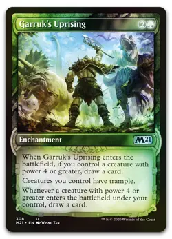 Garruk's Uprising (Showcase) #308 (Foil) (NM) Core Set 2021 M21 Magic MTG - Image 1