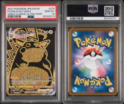 2021 POKEMON JPN SWORD & SHIELD VMAX CLIMAX #279 FULL ART/PIKACHU VMAX PSA 10 - Image 2