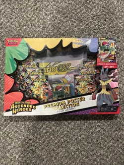 Pokemon Ascended Heroes Mega Lucario Premium Poster Collection Box TCG - Image 1