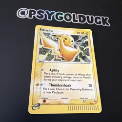 Pikachu 012 Black Star Promo 2003 EX Series Holo Pokemon Card creased E9 - Image 2