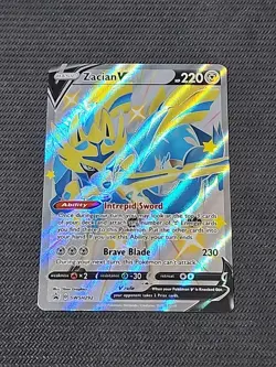 Pokemon Sword & Shield "Zacian V" SWSH292 / Black Star Promo / Near Mint - Image 1