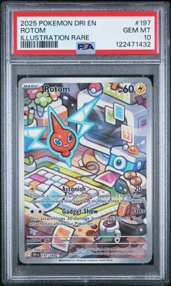 2025 Pokemon Destined Rivals Rotom PSA 10 #197 - Image 1