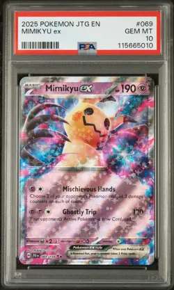 2025 Pokemon Journey Together Mimikyu Ex #069 PSA 10 - Image 1