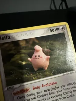 Pokemon TCG Cleffa 21/115 EX Unseen Forces Regular Rare Yuka Morii DMG - Image 5