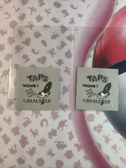 2001 Taps Gold Holo Mew Mewtwo Pog Stickers Pokemon Non-TCG - Image 4