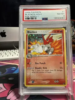 2006 PSA 8 Pokemon TCG Blaziken (Holo) #1 POP Series 1 Ships Fast - Image 2