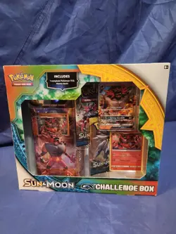Pokemon TCG Sun & Moon GX Challenge Box Incineroar Card Holo (Factory Sealed) - Image 1
