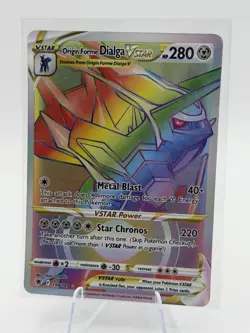 Pokemon TCG: Origin Forme Dialga VSTAR 198/189 | Astral Radiance -LP - Image 1