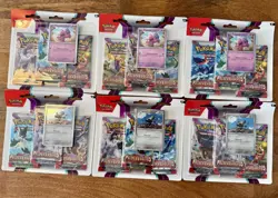 X6 Pokemon TCG Scarlet & Violet Paldea Evolved Triple Blister Pack ✅ Brand New! - Image 1