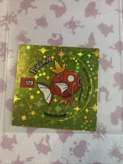 2001 Taps Gold Holo Gyrados Magikarp Pog Stickers Pokemon Non-TCG - Image 2