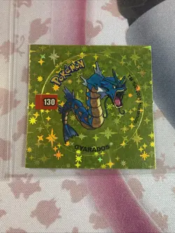 2001 Taps Gold Holo Gyrados Magikarp Pog Stickers Pokemon Non-TCG - Image 3